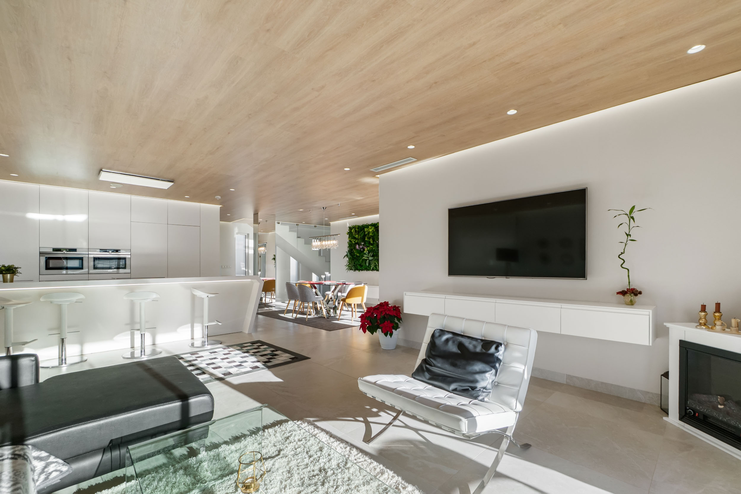 Living room real estate photo