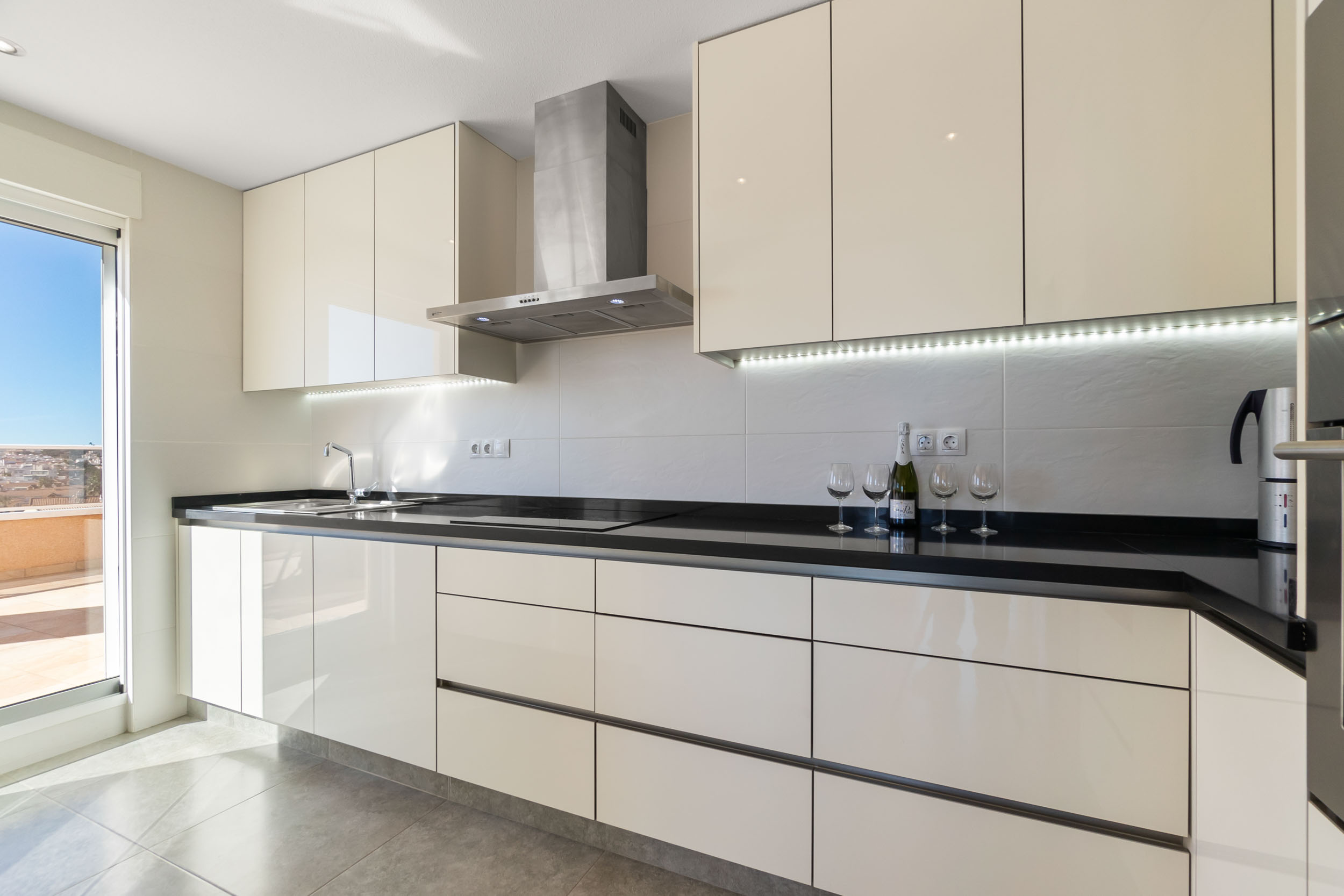 Kitchen range real estate photo